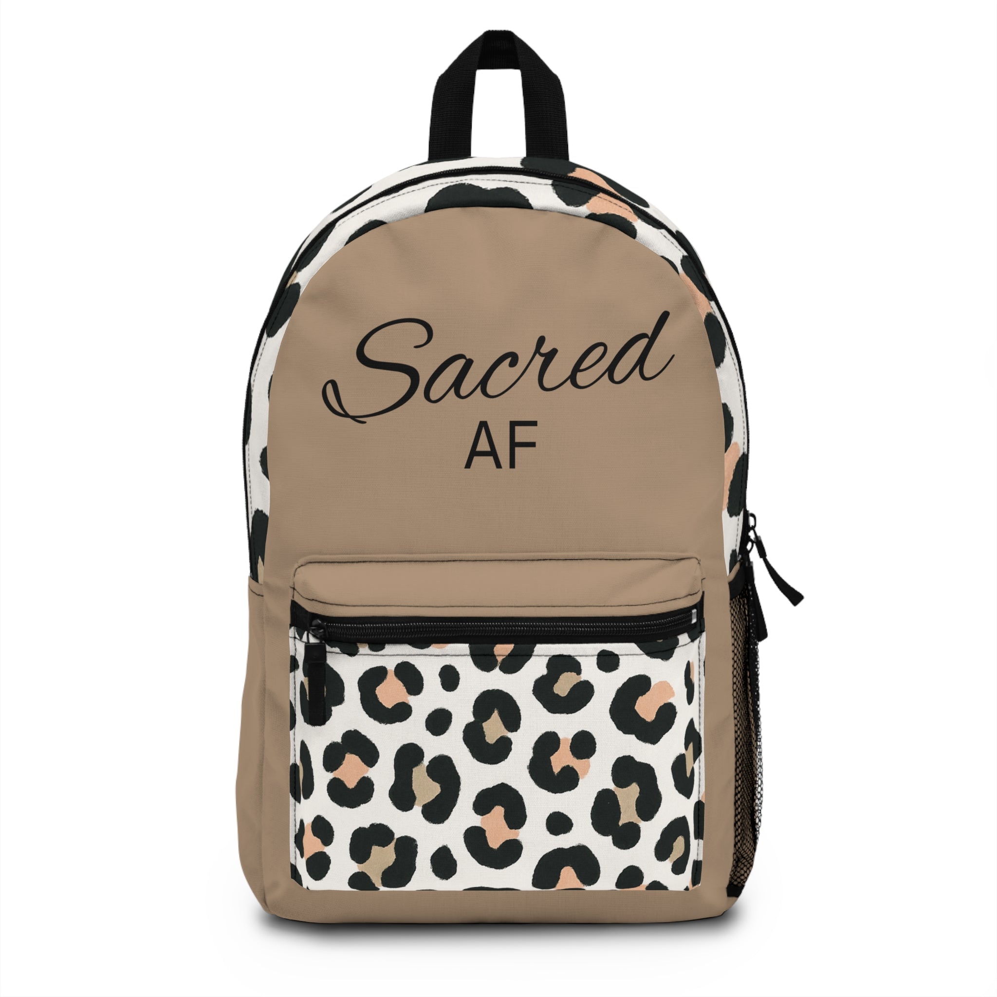 Leopard "Sacred AF" Backpack