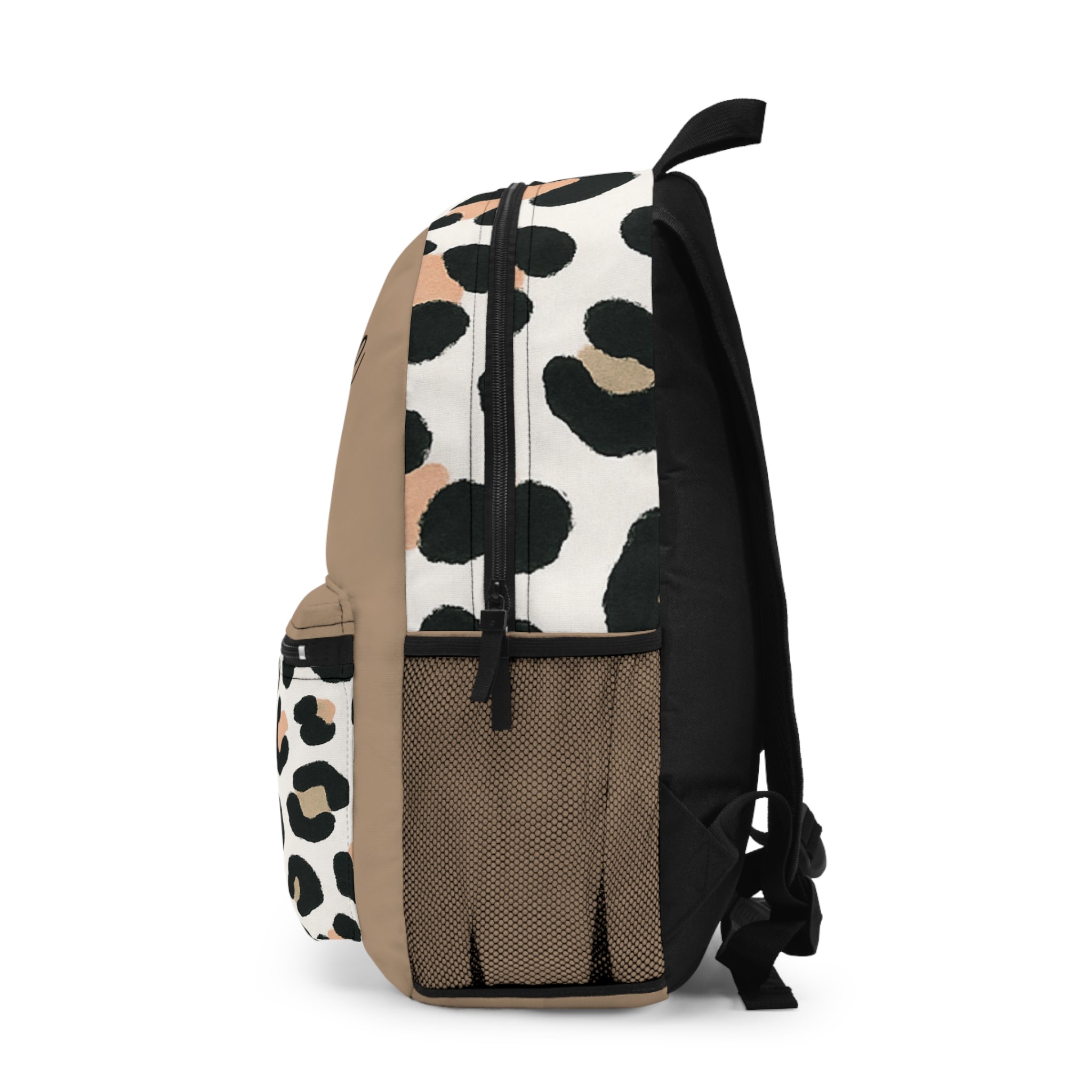 Leopard Print "Savage AF" Backpack — Chic Neutral Animal Print School & Everyday Bag