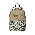 "Sacred AF" Leopard Print Backpack
