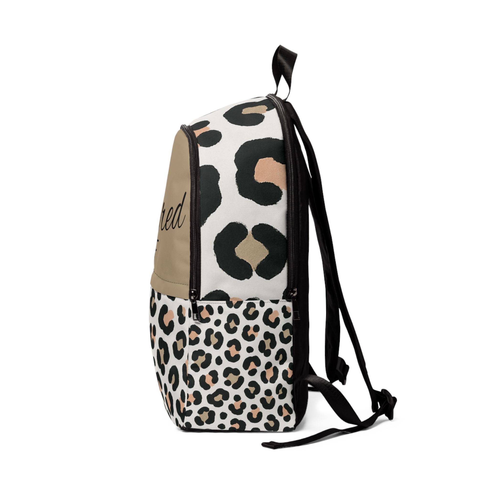 "Sacred AF" Leopard Print Backpack